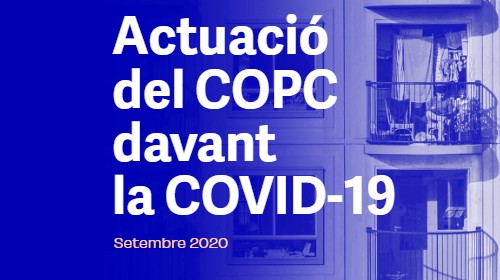 El COPC presenta la memòria d’activitat dels primers mesos d’emergència per COVID-19